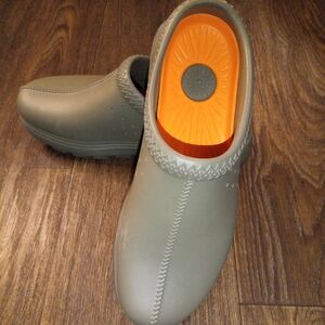 UGG Green Mules with Contoured Interior